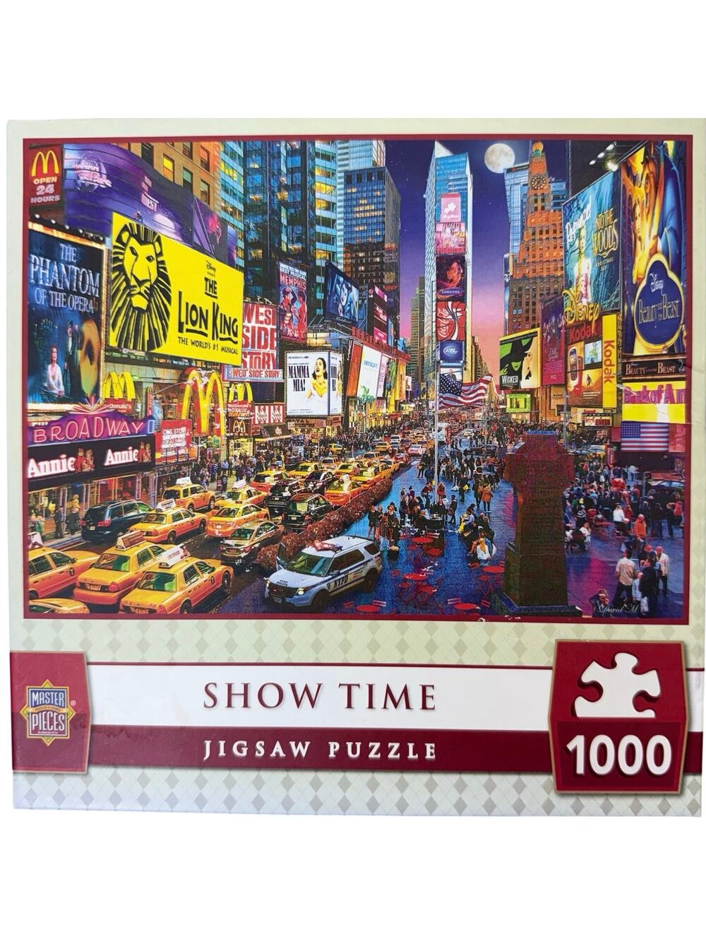MasterPieces Show Time 1000 Piece Times Square Jigsaw Puzzle